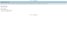 Tablet Screenshot of irvingcountertop.net